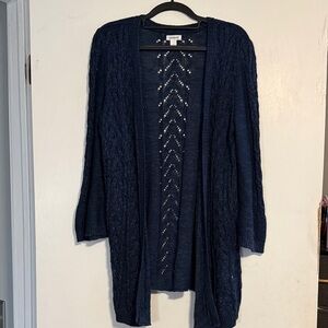 Westport Deep Blue Knit Cardigan